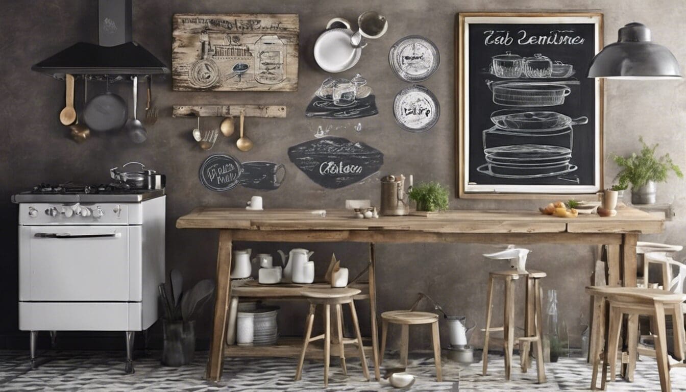 Comment int&eacute;grer un tableau ardoise cuisine vintage dans votre d&eacute;coration ?