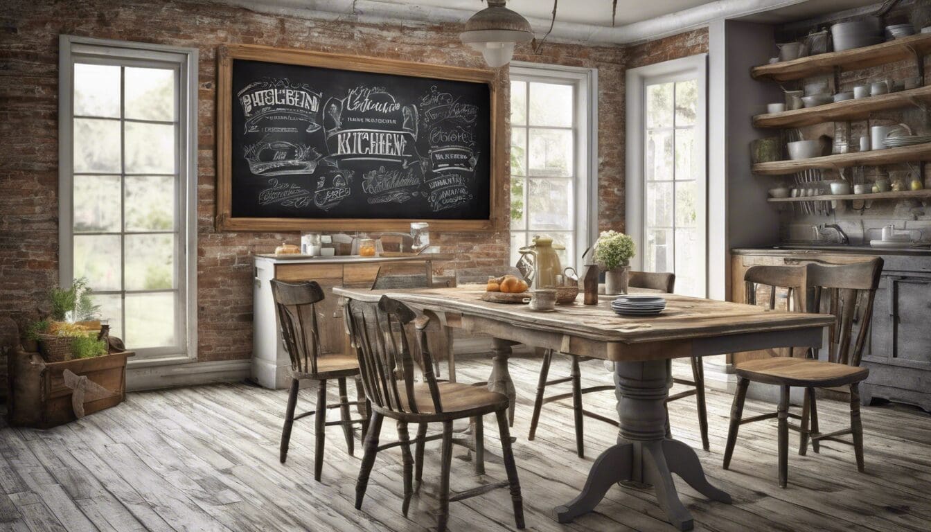 Comment int&eacute;grer un tableau ardoise cuisine vintage dans votre d&eacute;coration ?