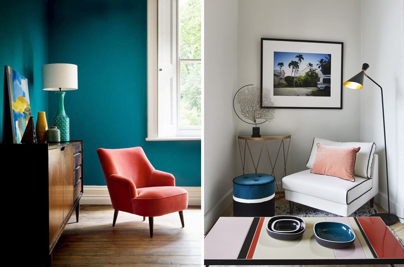 La Subtilit&eacute; G&eacute;om&eacute;trique : Comment R&eacute;aliser une Peinture en Triangle Bicolore pour un Int&eacute;rieur Moderne