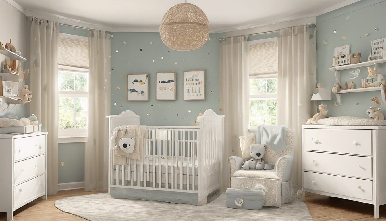 d&eacute;couvrez nos conseils pour r&eacute;ussir la d&eacute;coration d'une chambre de b&eacute;b&eacute; mixte avec style et harmonie, m&ecirc;lant motifs et couleurs neutres pour cr&eacute;er un espace doux et accueillant.
