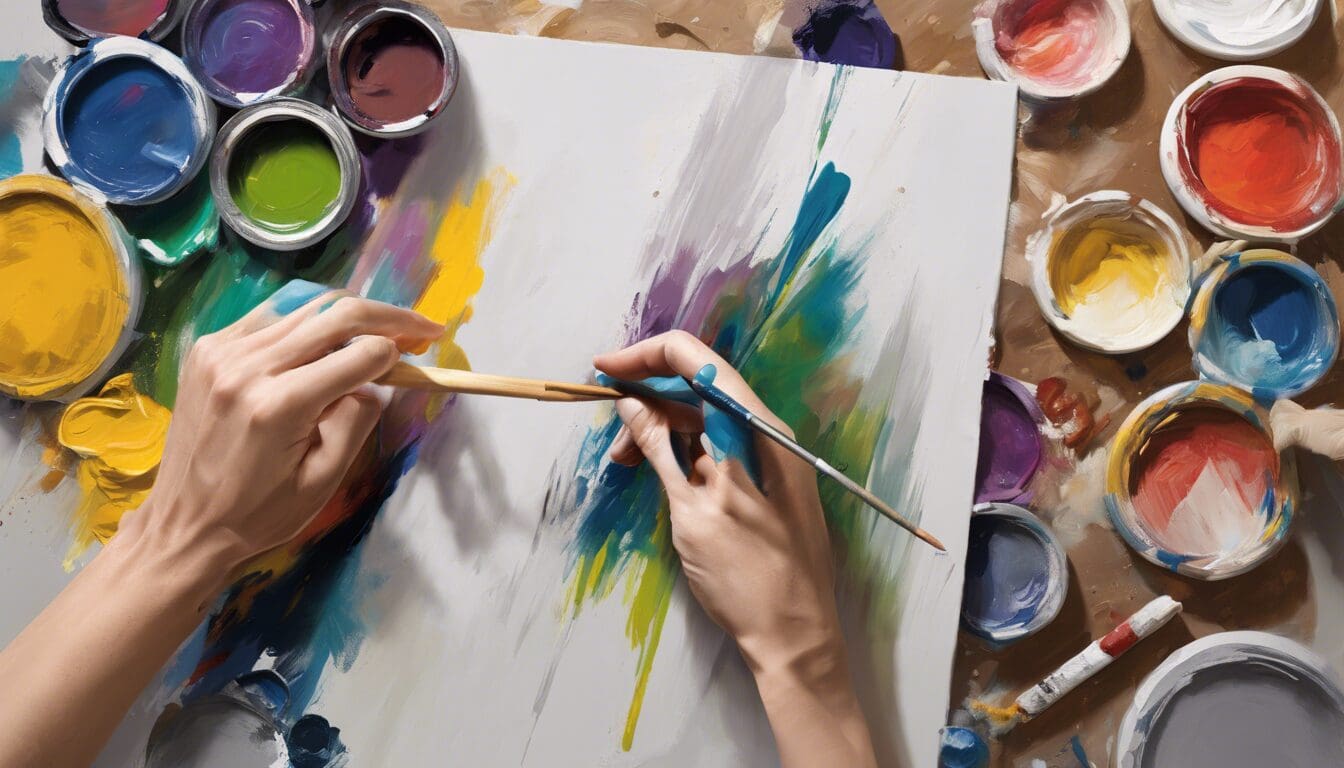 d&eacute;couvrez comment r&eacute;aliser une magnifique peinture abstraite sur toile en suivant nos conseils et techniques pas &agrave; pas.