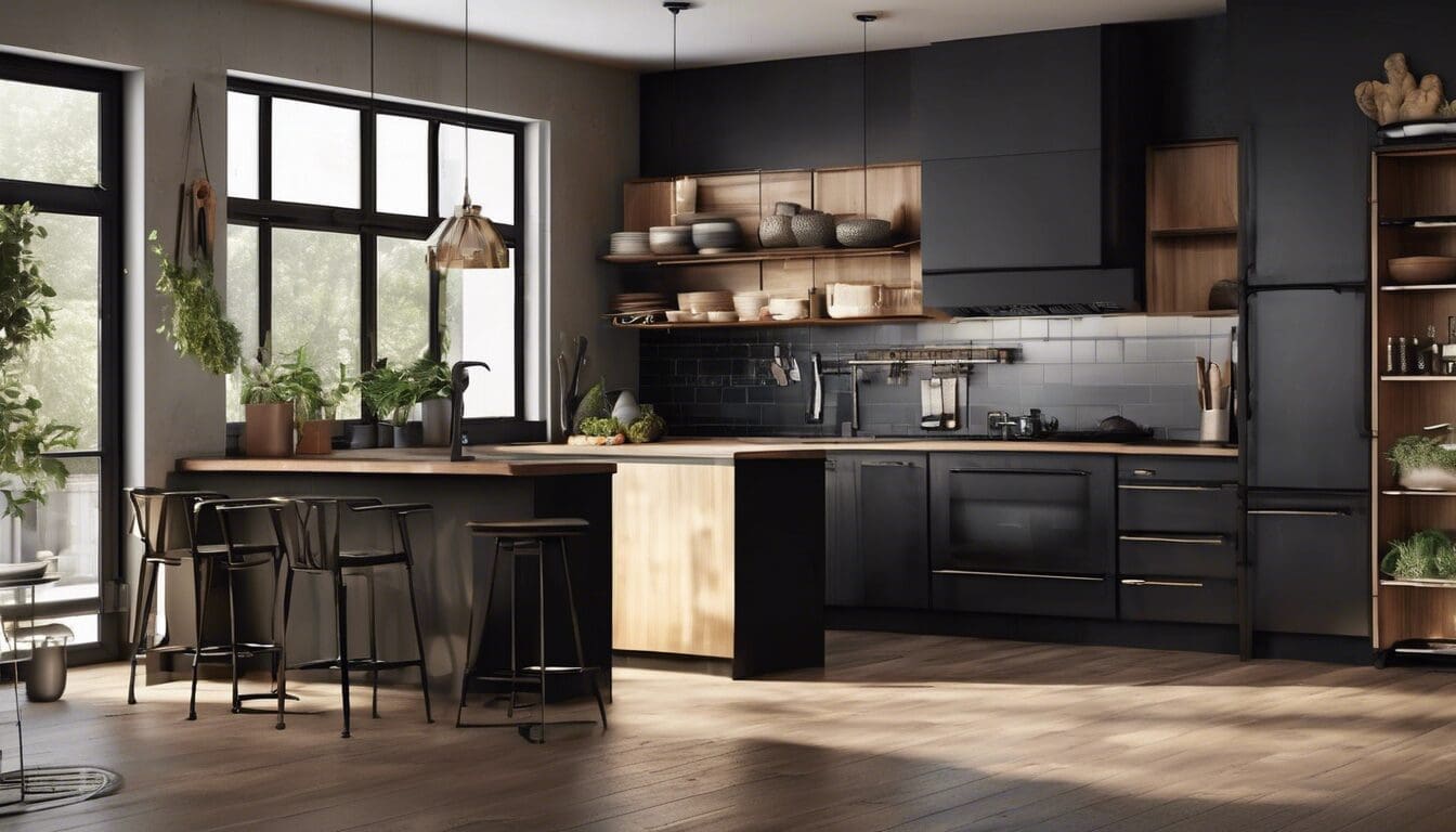 d&eacute;couvrez les meilleures couleurs de mur pour sublimer une cuisine en noir et bois. nos conseils vous aideront &agrave; cr&eacute;er une ambiance harmonieuse et moderne.