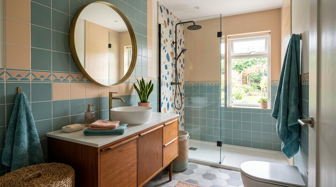 Retour vers le Futur : Comment Intégrer le Style Salle de Bain des Années 80 dans une Maison Moderne?